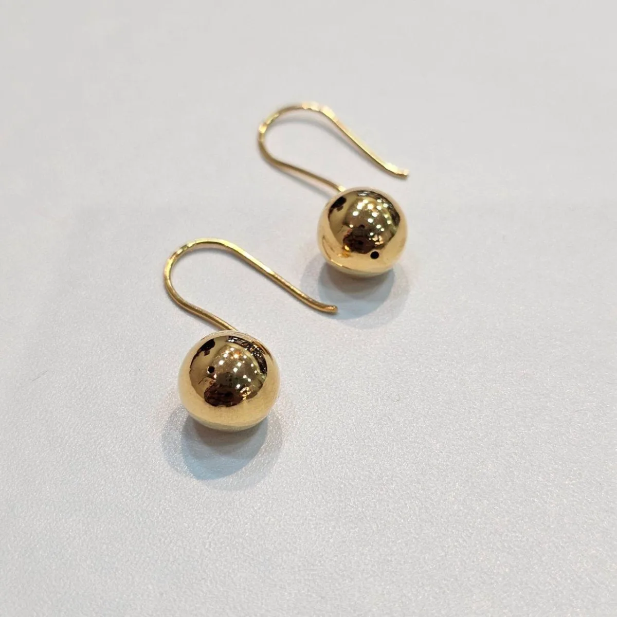 22K / 916 Gold Golden Orb Drop Earrings