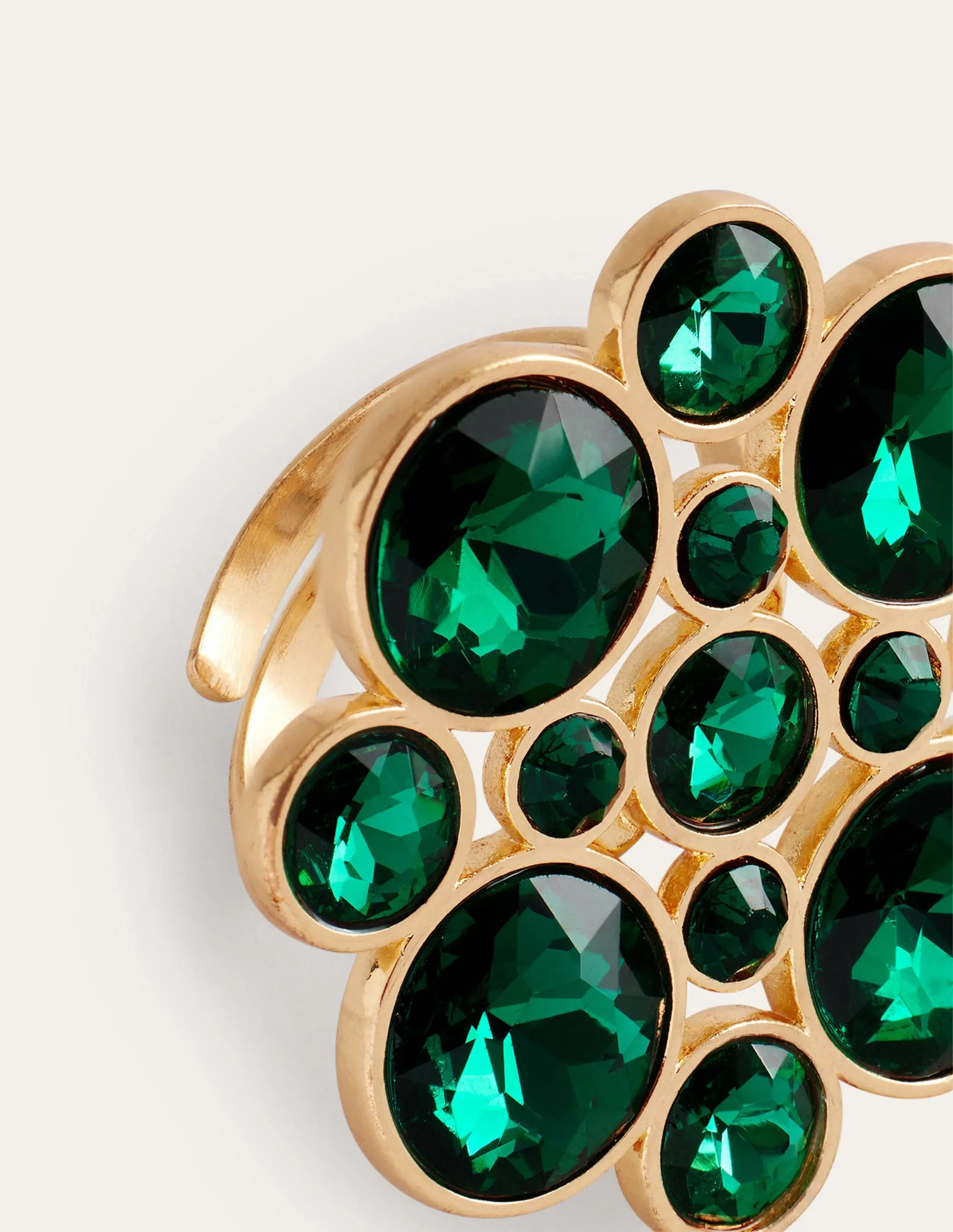 Andrea Jewel-Cluster Ring-Green