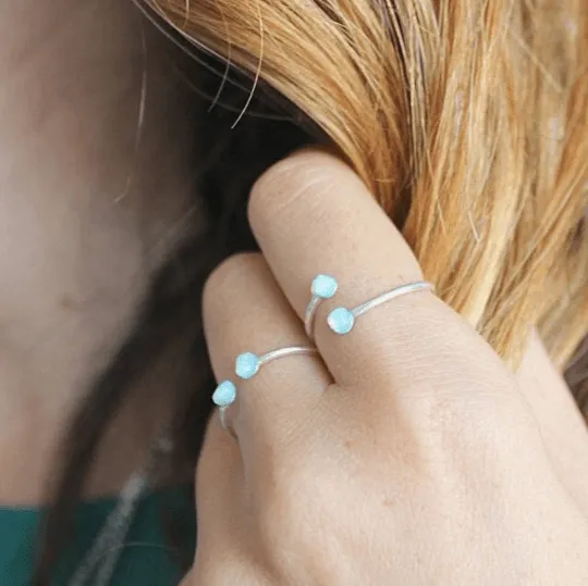 Blue Opal Ring