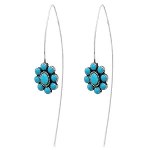 Carlita Turquoise Cluster Fashion Earrings
