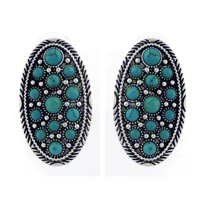 Carter Cluster Turquoise Fashion Earrings