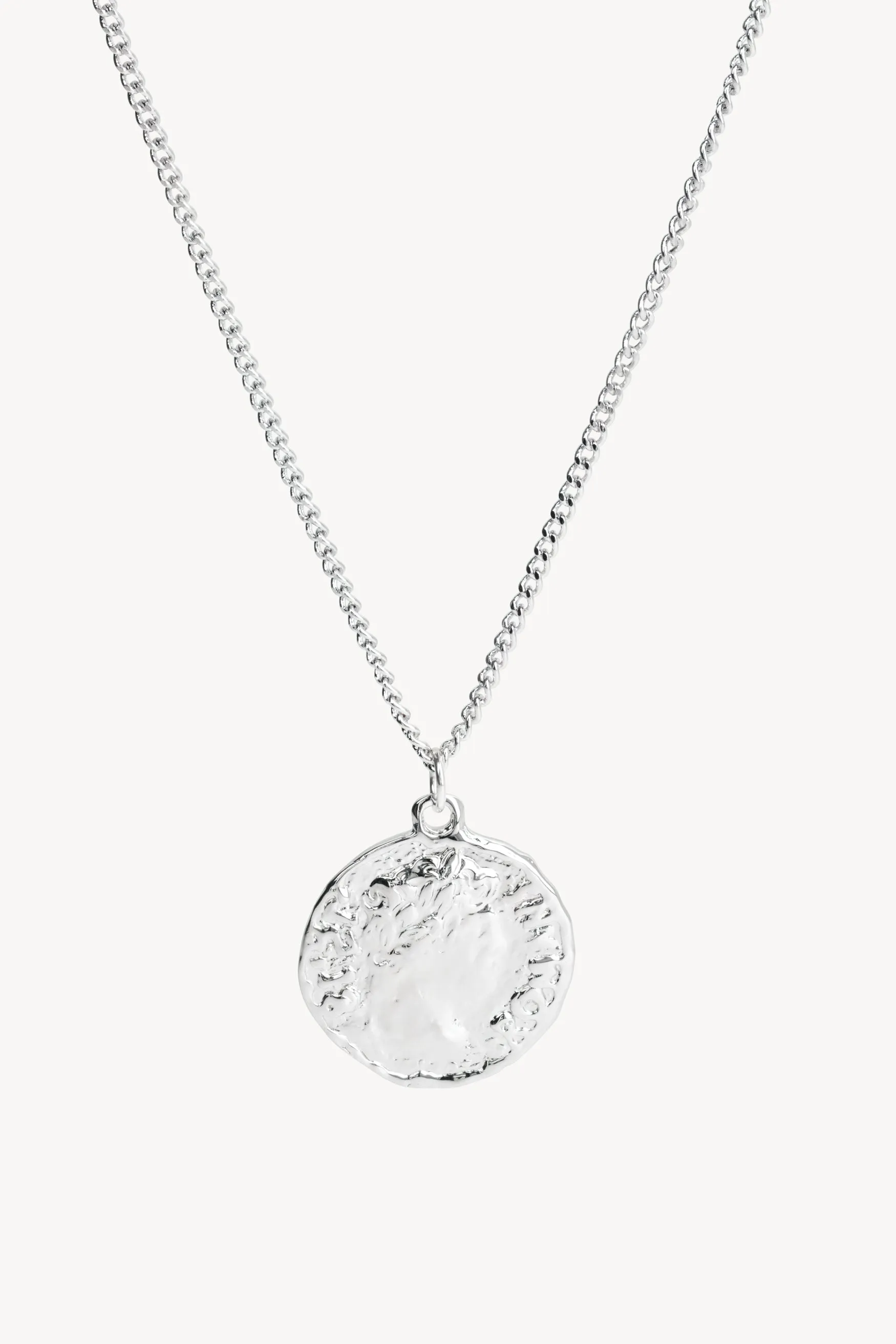 Chain Necklace With Roman Coin Pendant
