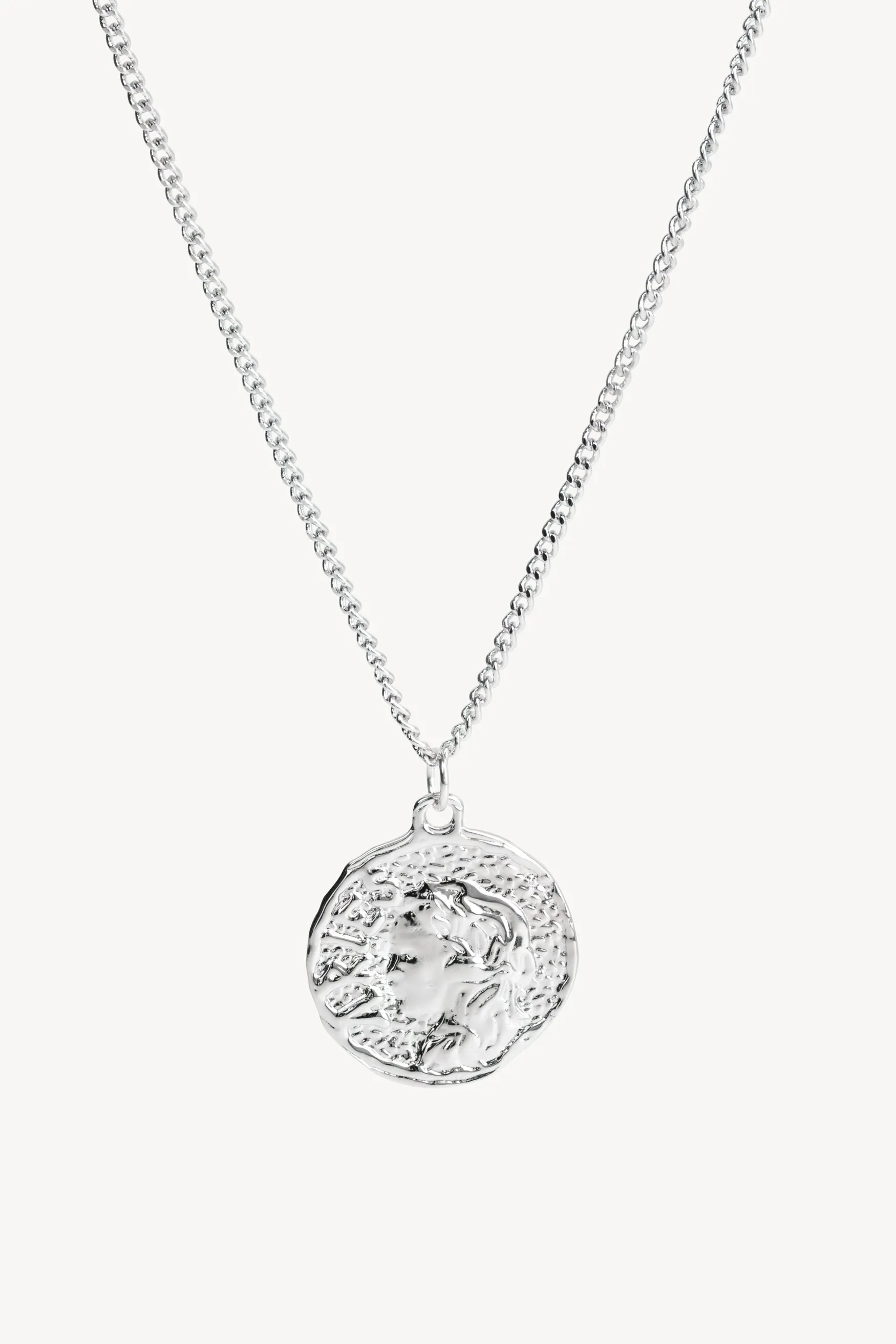 Chain Necklace With Roman Coin Pendant