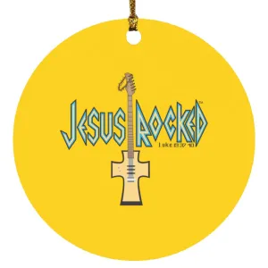 Cross Guitar - Circle Ornament