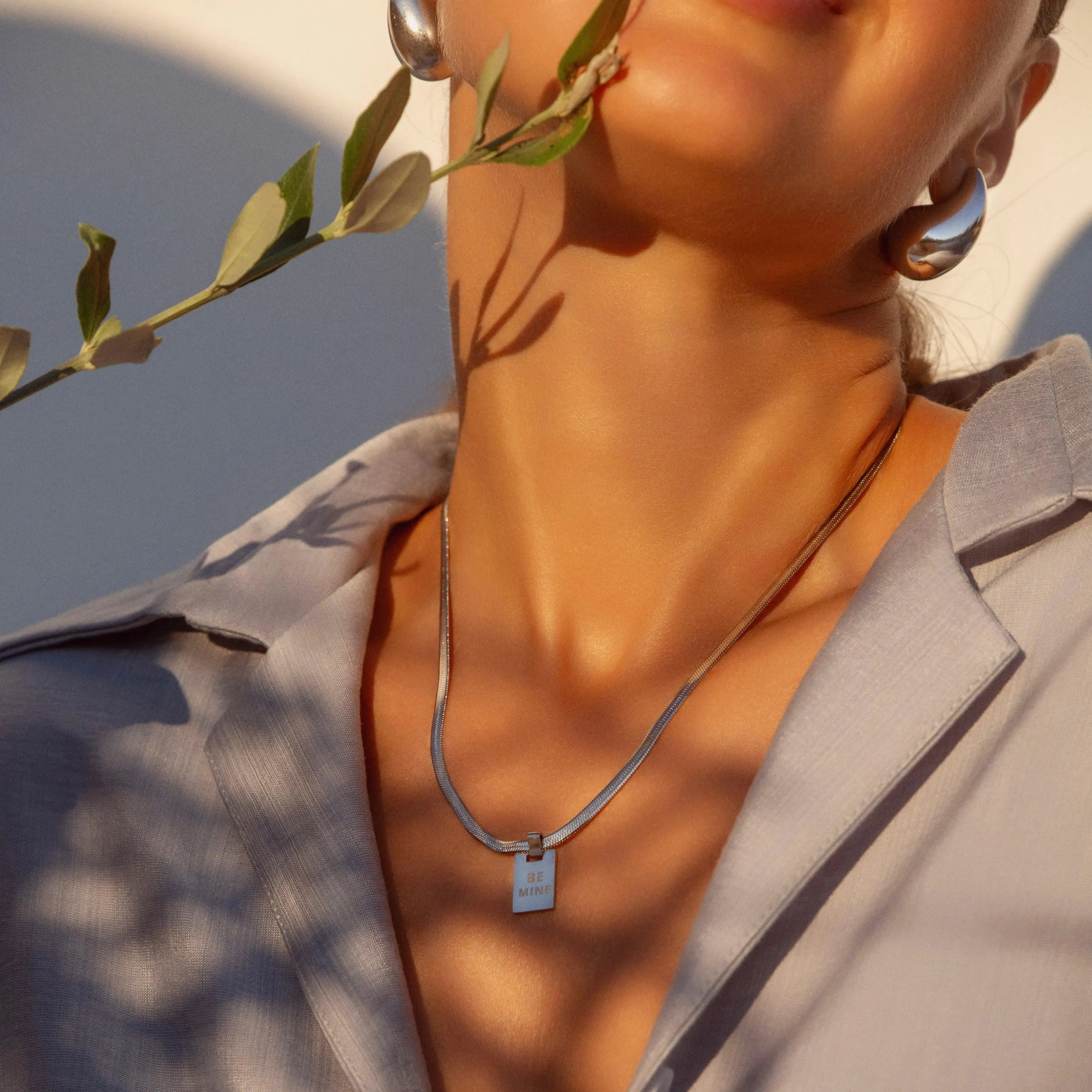 Custom Pendant Necklace Silver