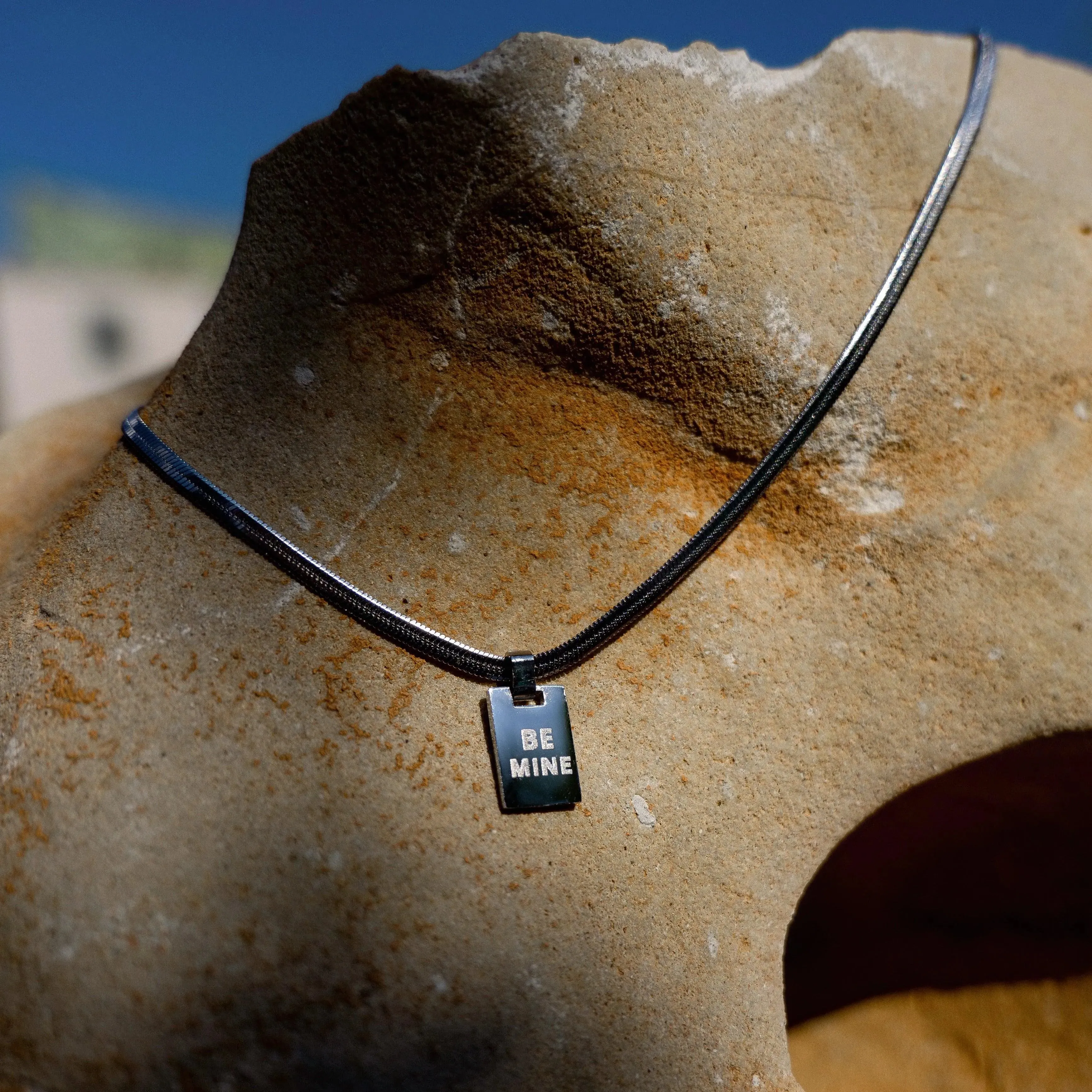 Custom Pendant Necklace Silver