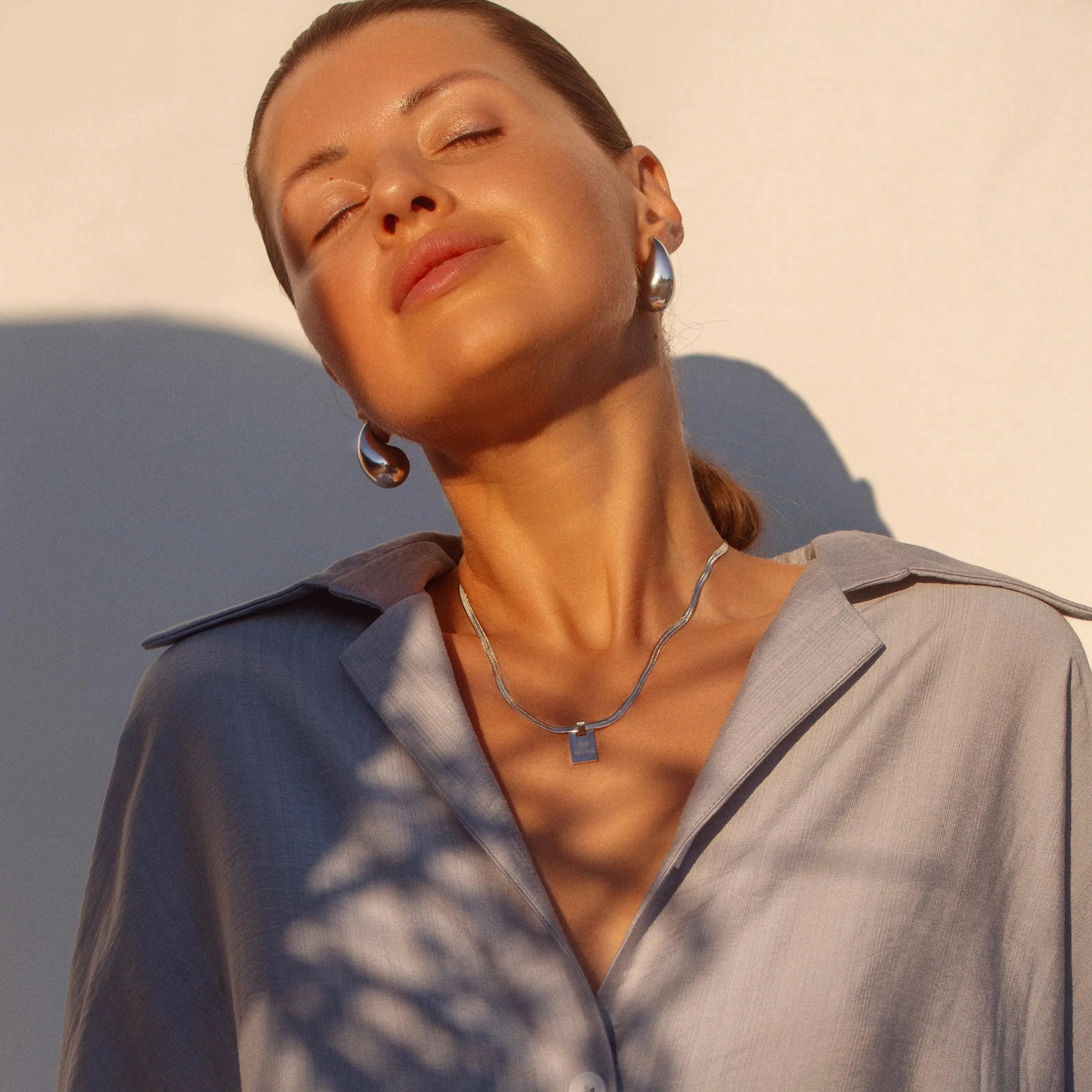 Custom Pendant Necklace Silver