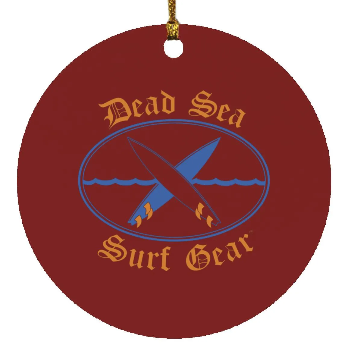 Dead Sea Surf Gear - Circle Ornament