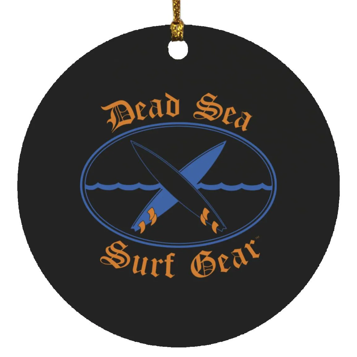 Dead Sea Surf Gear - Circle Ornament