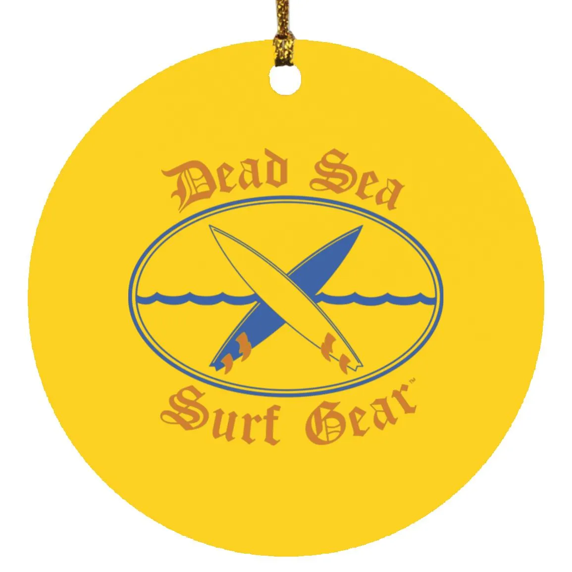 Dead Sea Surf Gear - Circle Ornament