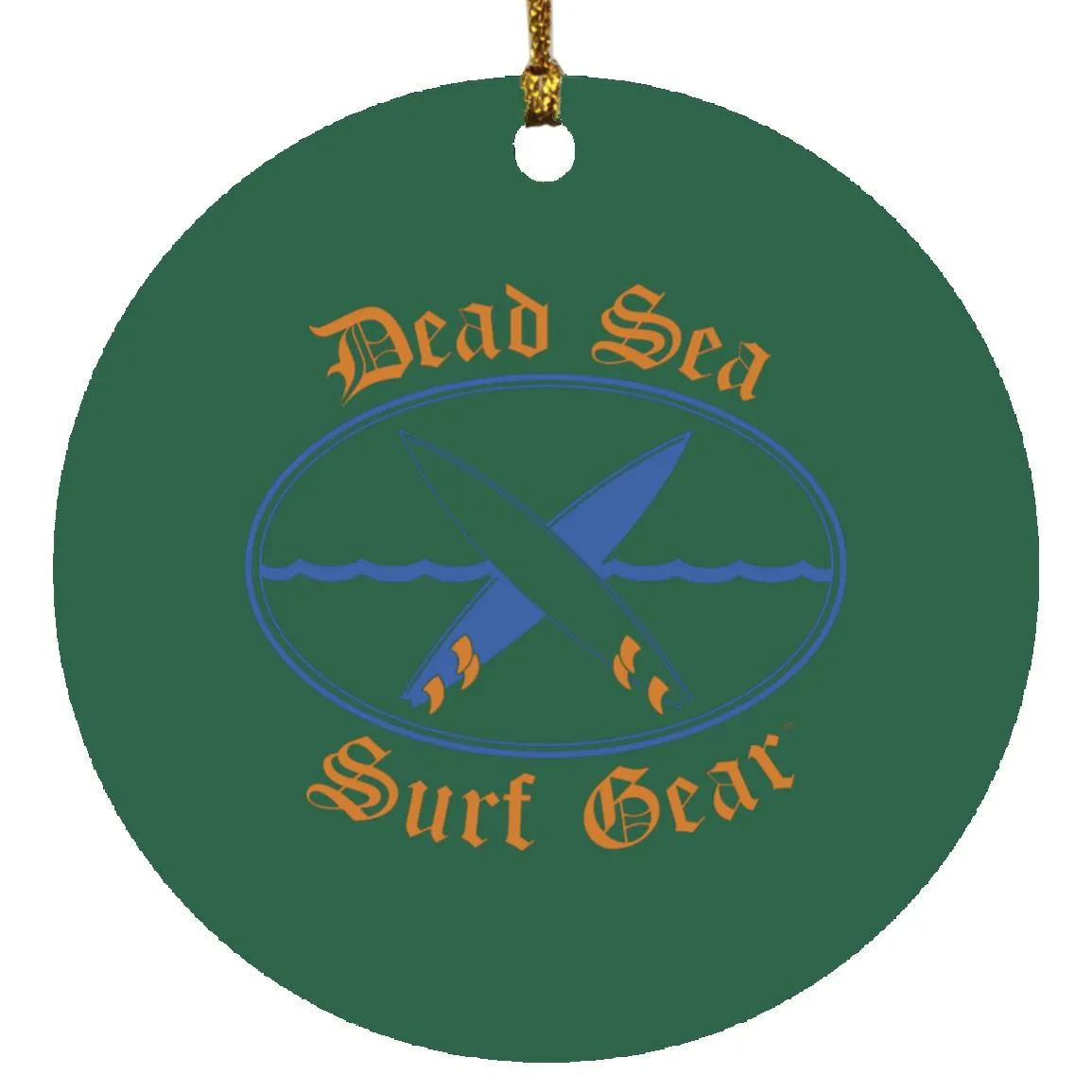 Dead Sea Surf Gear - Circle Ornament