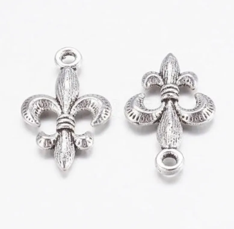 Fleur De Lis Silver Charm