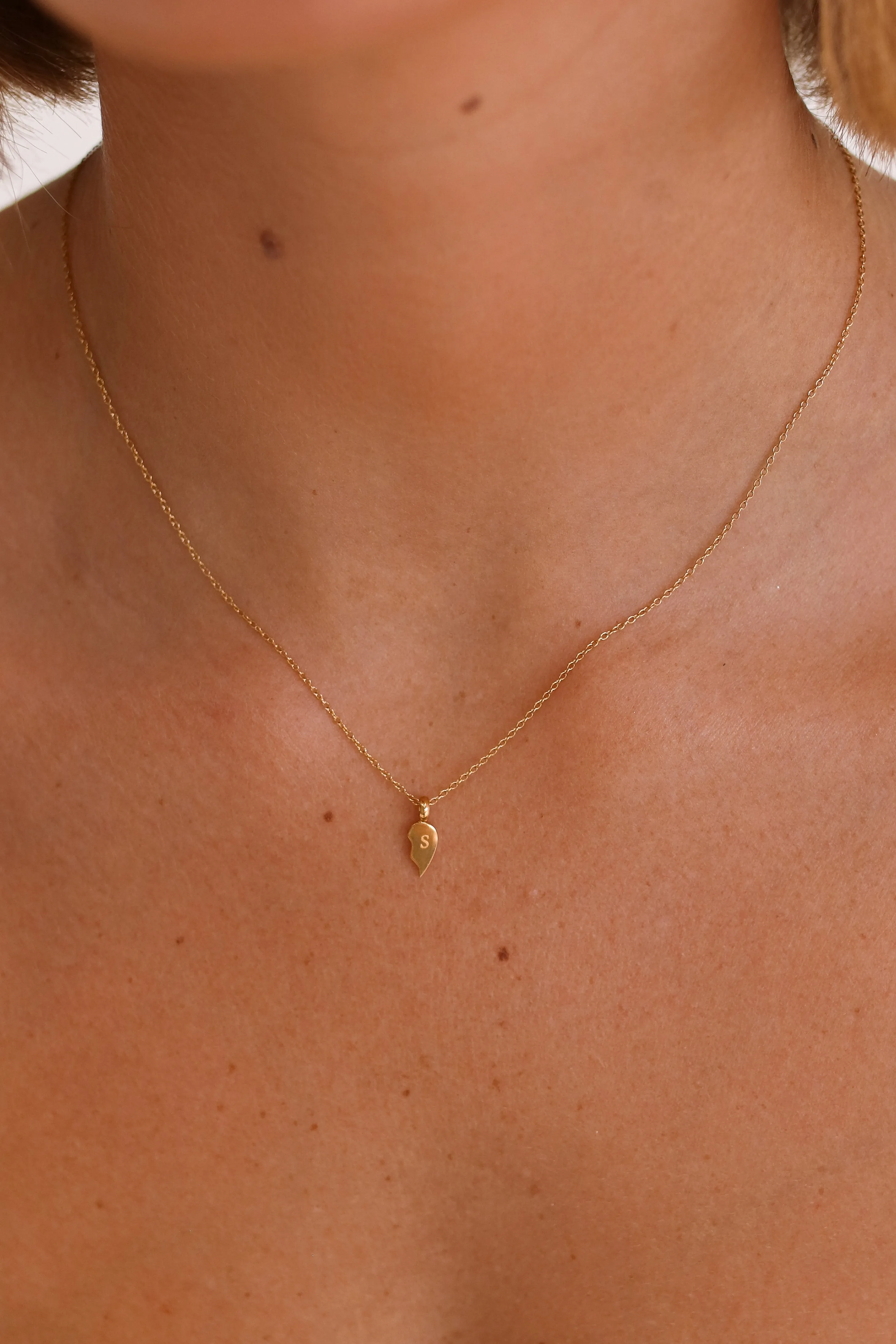 Giselle - Stainless Steel Monogram Heart Necklaces