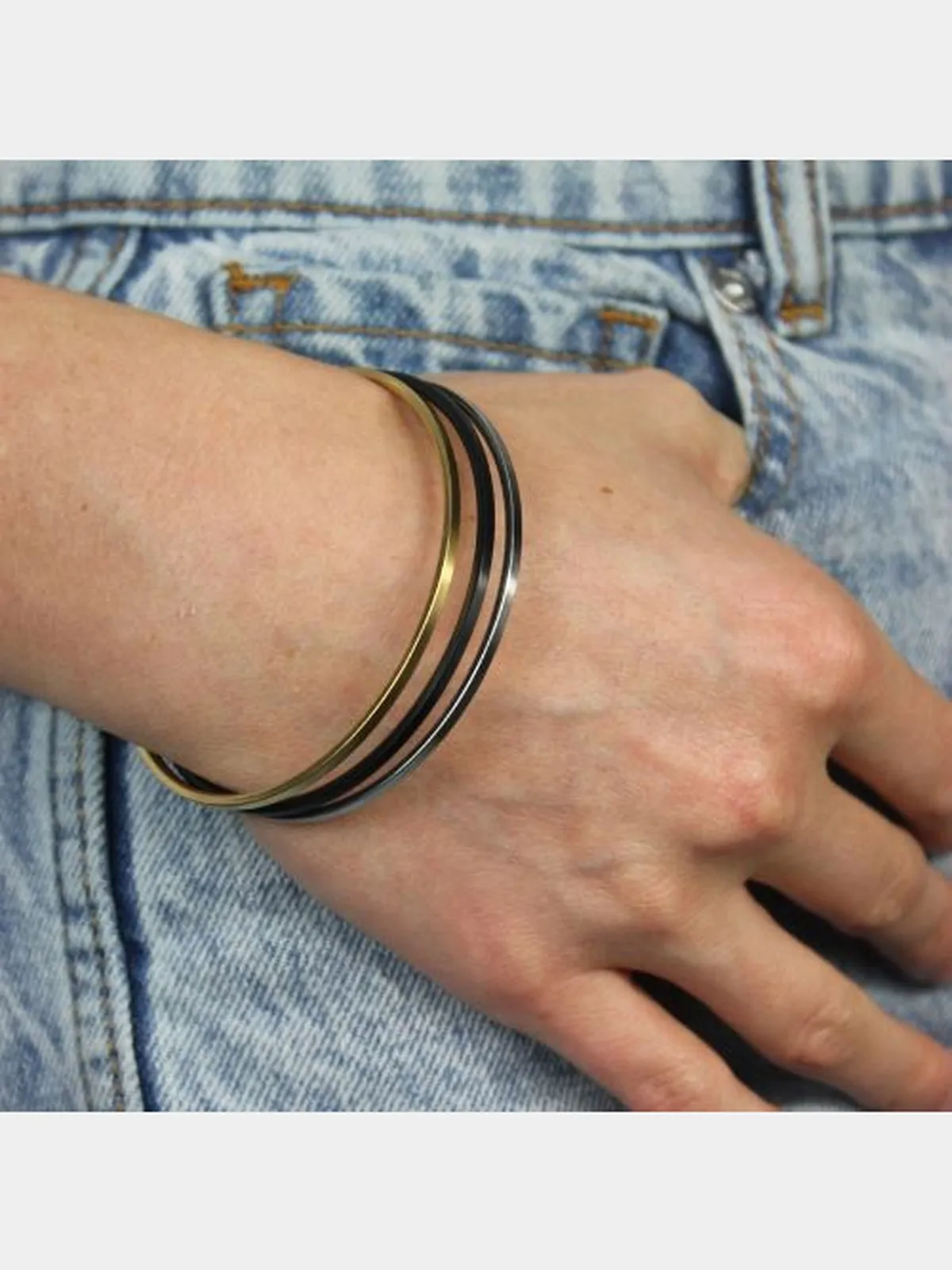 Hannah Tri-Tone Bracelets