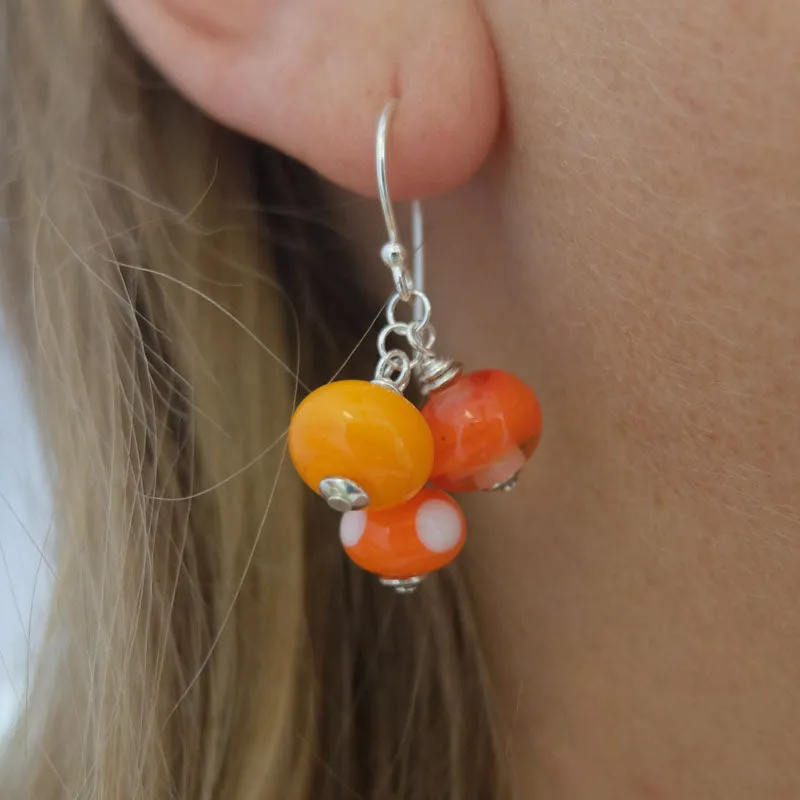 sunshine cluster earrings