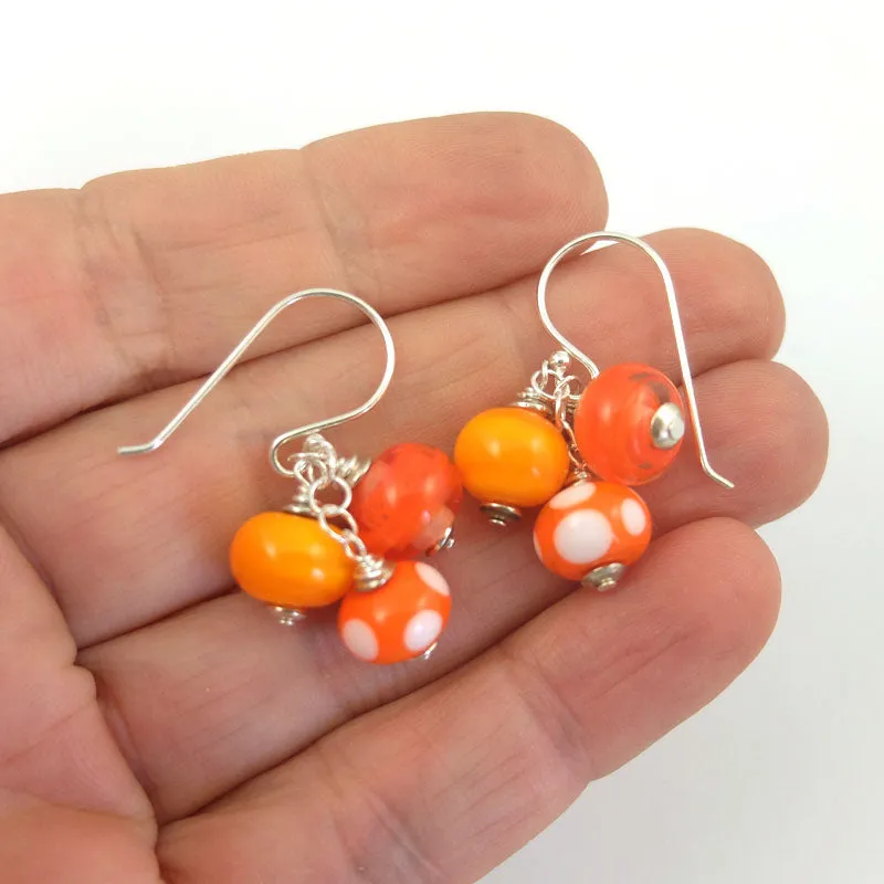 sunshine cluster earrings
