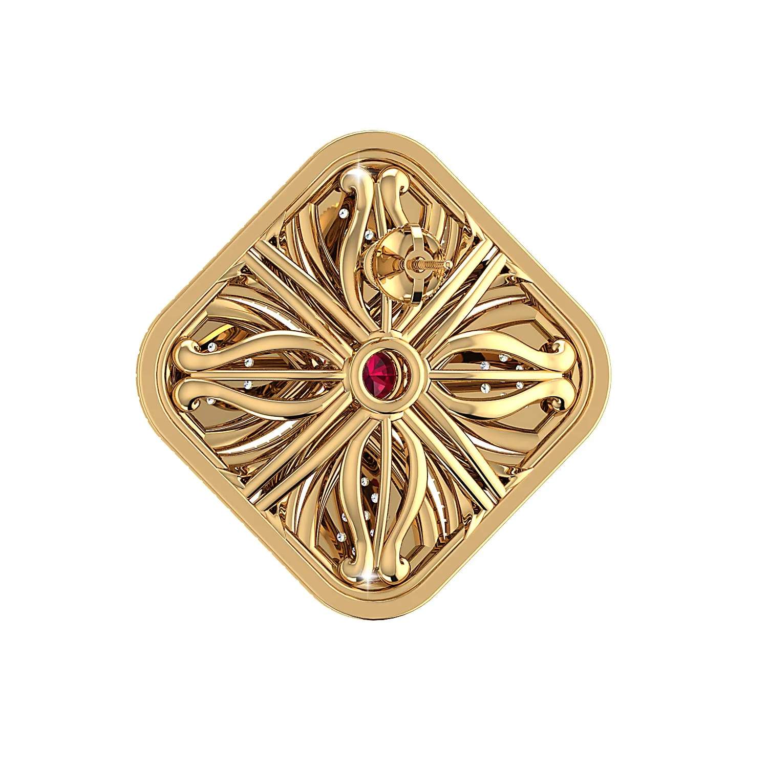 THE RUBY DUST EARRINGS