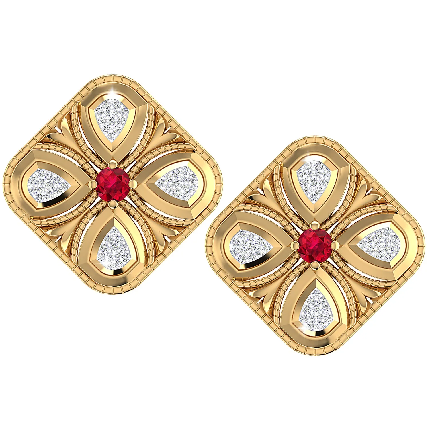 THE RUBY DUST EARRINGS