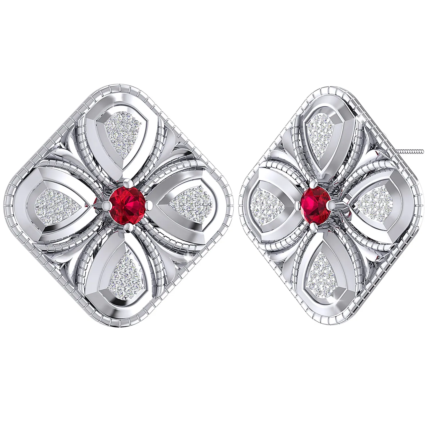 THE RUBY DUST EARRINGS
