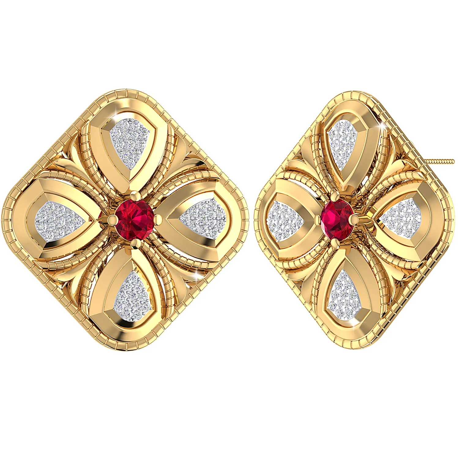 THE RUBY DUST EARRINGS