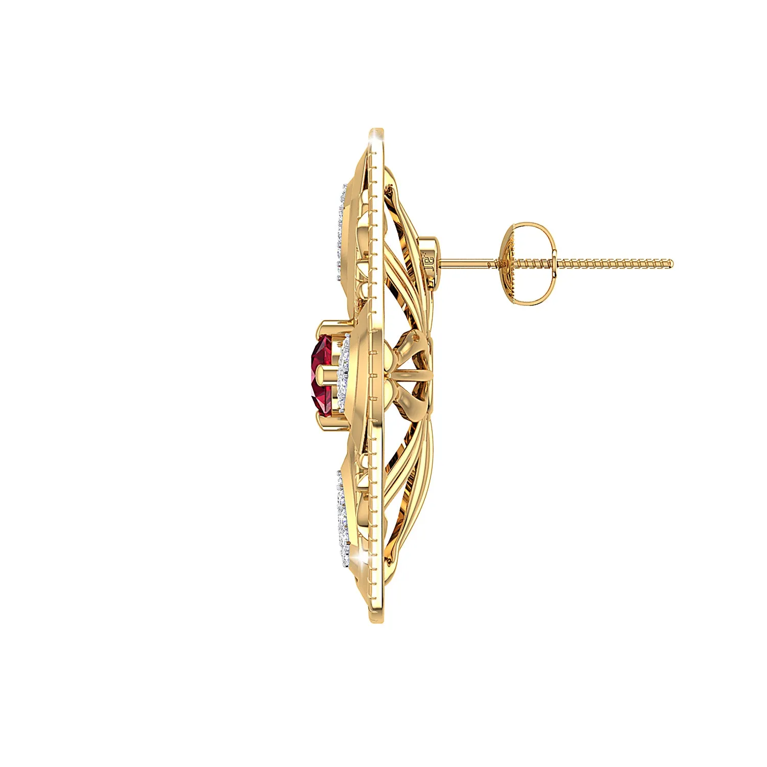 THE RUBY DUST EARRINGS