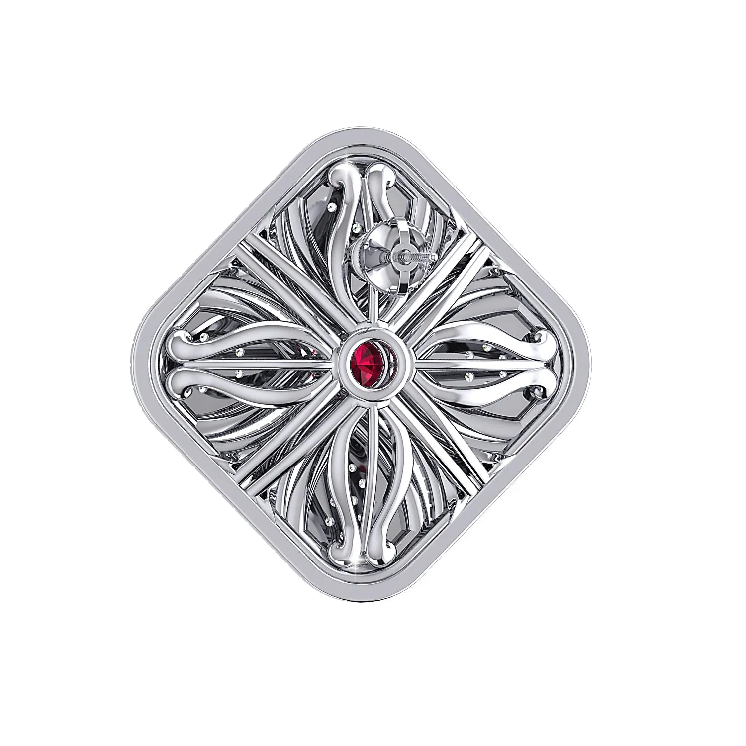 THE RUBY DUST EARRINGS