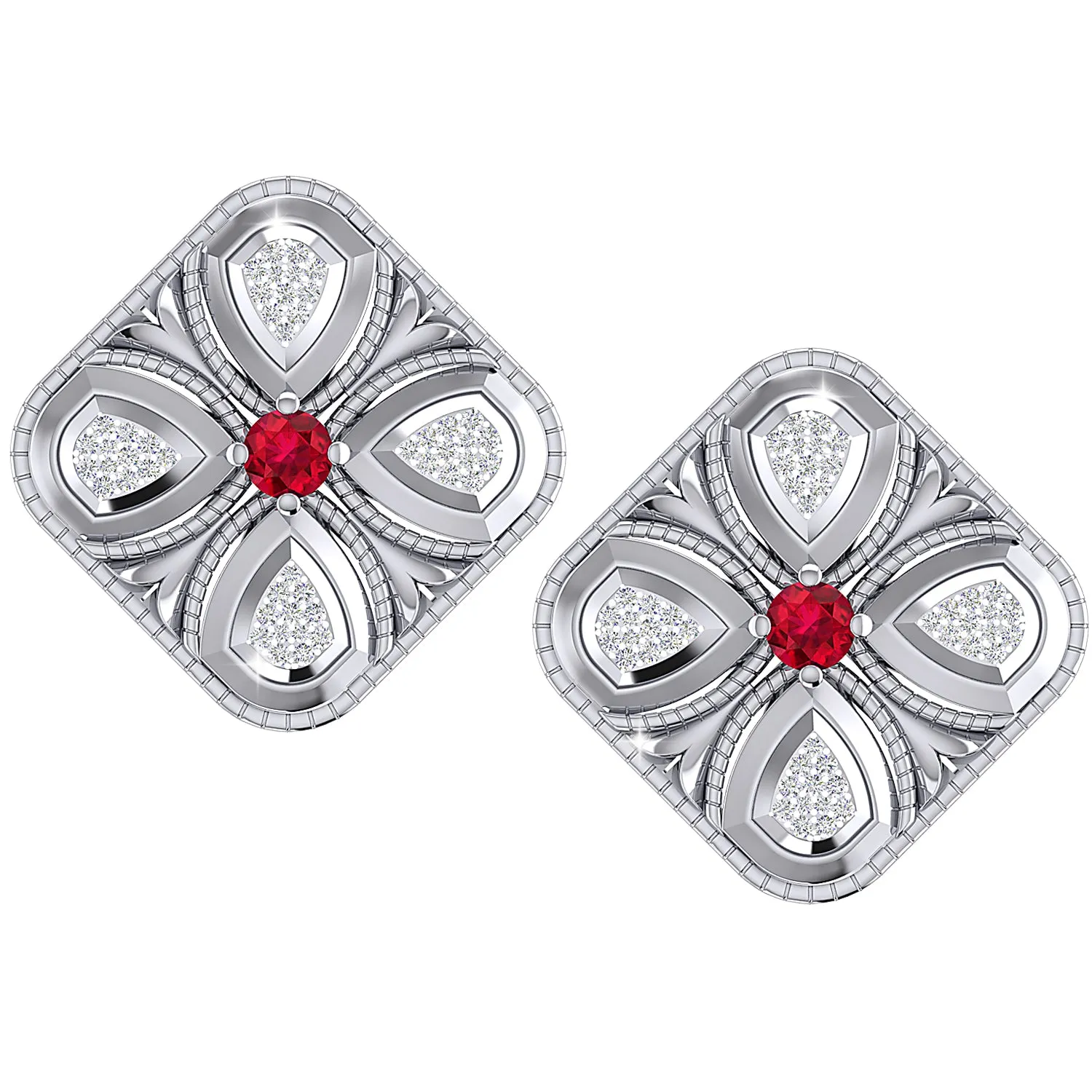 THE RUBY DUST EARRINGS