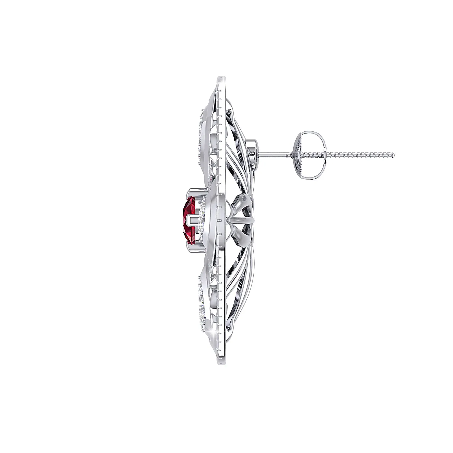 THE RUBY DUST EARRINGS