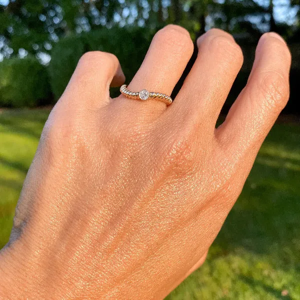Vintage Diamond Ring, 0.13ct.